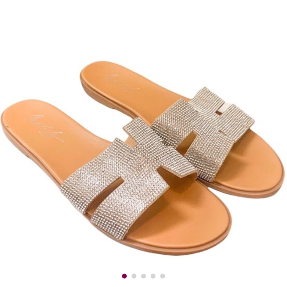 Mari A. Rhinestone Slides - Picture 4 of 8